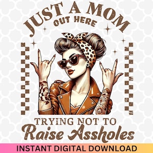 Lustige Mama PNG: Freches Retro Mama Design (Digitaler Download)