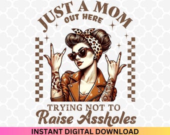 Lustige Mama PNG: Freches Retro Mama Design (Digitaler Download)