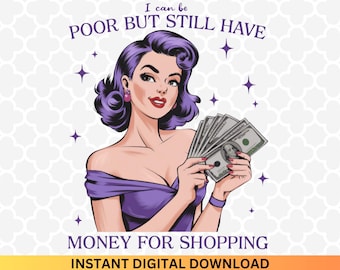 Sarcastic Pin Up Girl PNG: Funny Women's Quote, Trendy Design (Digital Download