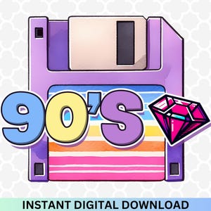 Retro 90&#39;s PNG - Vintage 90&#39;s Png, I Love The 90s Png, Back To 90s Png, I&#39;m From The 90&#39;s Png, Trending Png, Love 90s Sublimation, 90s theme