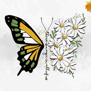 There Is Magic In All Of Us PNG - Floral Butterfly,  Butterfly Clipart, Butterfly Files for Cricut, Watercolor Butterfly Clipart PNG