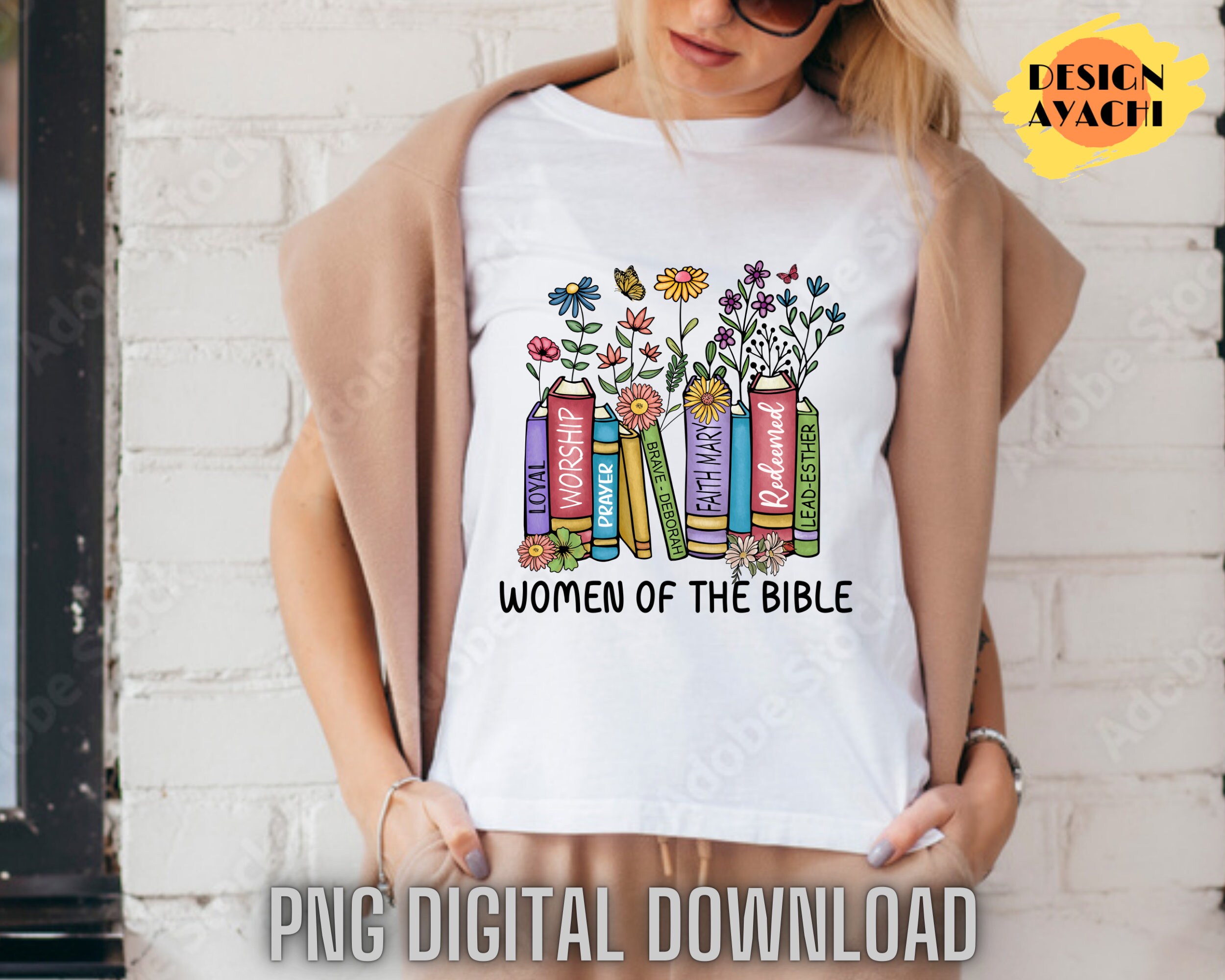 Women of the Bible Png Christian Artwork, Books Png Digital Download ...