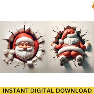 Both Side 3D Christmas Mug Wrap Clipart - 3D Christmas Mug Png, 11oz Mug And 15oz Mug Wrap, Christmas Mug Wrap Png, Digital Download
