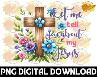 Jesus Floral PNG: Design Cristão para Sublimação (Download Digital)