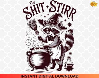 Retro Raccoon Halloween PNG: Ghost, Pumpkin, Preppy (Digital Download