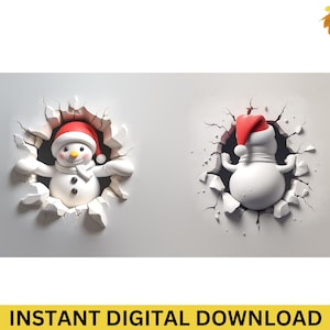 3D Christmas Mug Bundle Clipart - Both Side 3D Christmas Mug Wrap, Christmas Mug Wrap1oz Mug And 15oz Mug Wrap, Funny Mug PNG Press Design