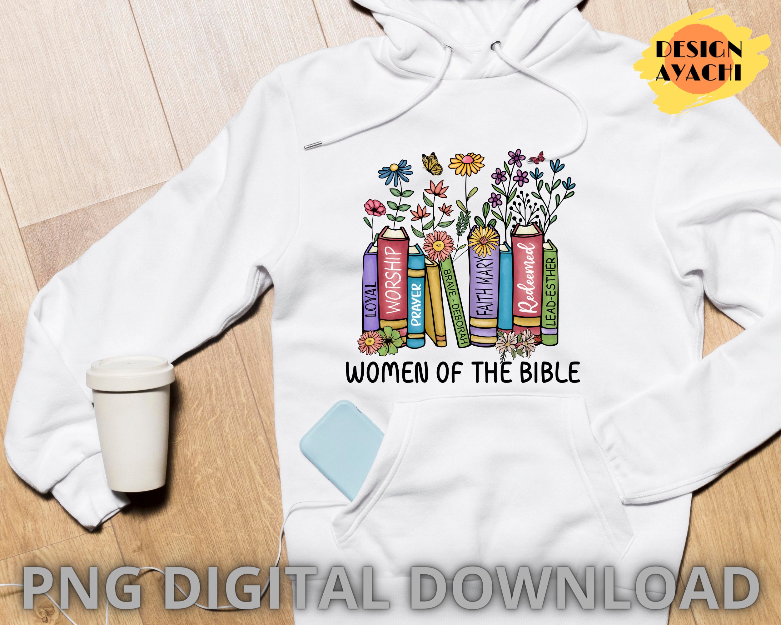 Women of the Bible Png Christian Artwork, Books Png Digital Download ...