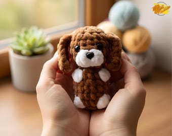 Mini Puppy Crochet Pattern – Little Dog Amigurumi Plush PDF