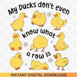 Funny Ducks PNG - Snarky Sarcastic Png, Funny Mental Health Cute Duck Png, Funny Animal Motivational Sarcasm Trendy Png, Trendy Duck Design