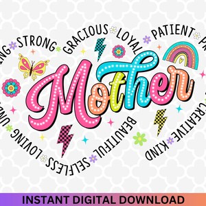 Día de la Madre PNG - Corazón de mamá Png, Vida de mamá Png, Cita retro de mamá, Diseño de sublimación de la mejor mamá del mundo, Mamá divertida Png, Mamá linda Png Madre Png