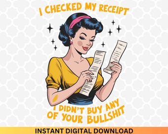 Sarcastic Woman PNG: Funny Pin Up Design (Digital Download)