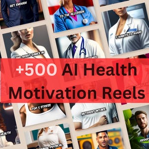 500+ AI Health Motivation Reels: Ready-To-Use Videos (MRR/PLR)