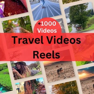 1000+ Travel Videos Reels, Luxury Travel Reels, Vacation Tropical Reels, TikTok and Instagram, MRR & PLR Master Resell Rights