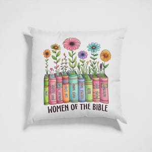 Women of the Bible Floral PNG: Christian Sublimation Design (digital ...