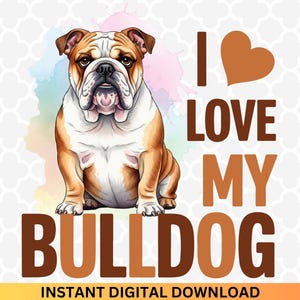 Bulldog Mascot PNG: Sublimation Design for Dog Lovers (Digital Download)
