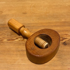 Vintage Wooden Screw Nutcracker
