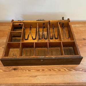 Antique National Cash Register Wood Cash Drawer | Money Bank Coin Tray, Money Organizer, Cash Holder, Shadow Box, Compartment Box