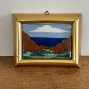 Norwegian Ceramic Wall Art Picture by Porsgrund Handverks Studio | Artist Anne Marie Odegaard