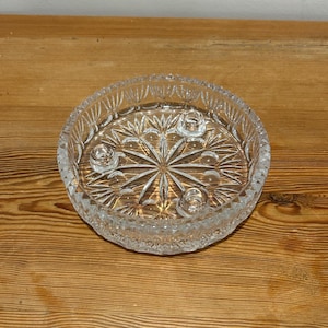 Vintage Princess House Round Lead Crystal Glass 3 Lite Flowers & Candles Taper Candle Holder | Fostoria Pattern #830