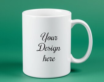 11oz Mug Mockup – Photorealistic Mug Mockup for Print on Demand & Product Presentations – Digital Download