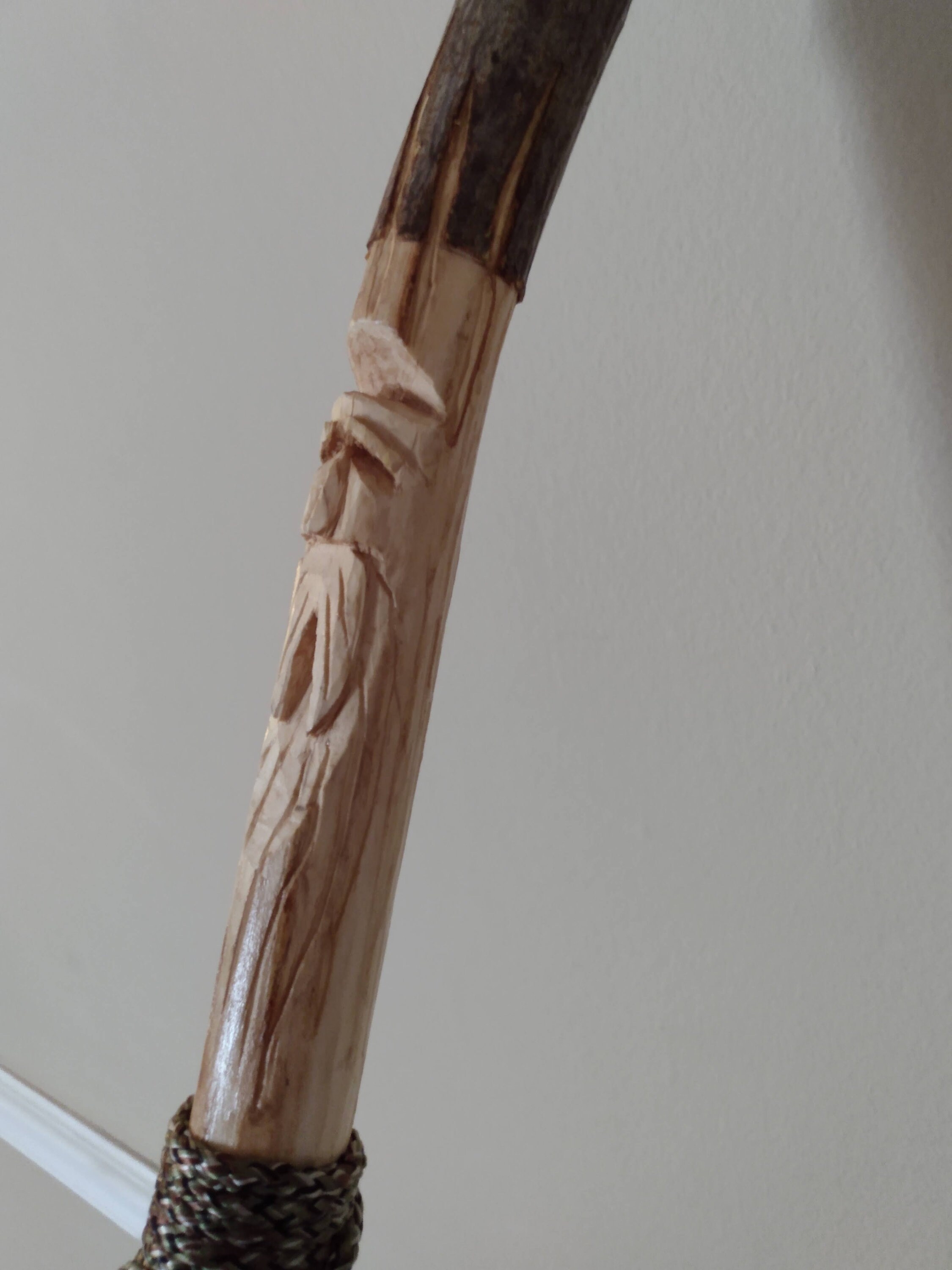 Wood Spirit Walking Stick Etsy