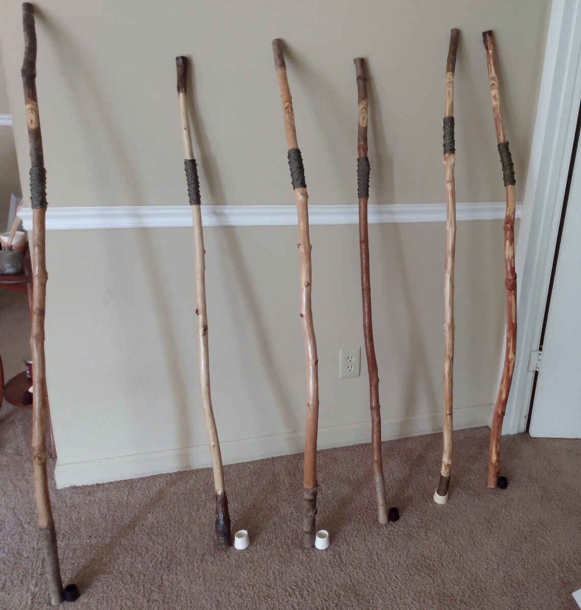 Wood Spirit Walking Stick Etsy