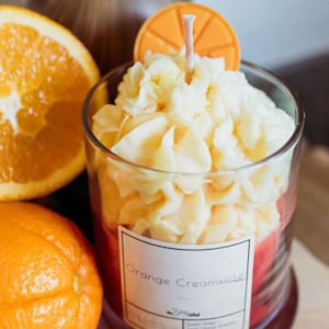 Orange Creamsicle Ice Cream Handmade Soy Candle