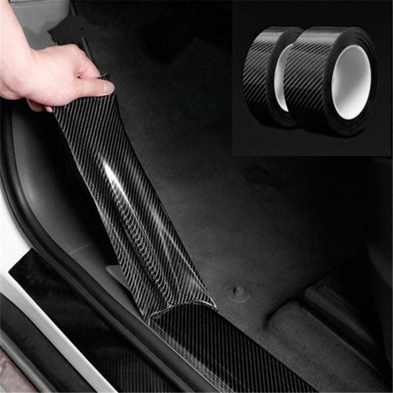 Nano Carbon Fiber Car Sticker DIY Paste Protector Strip Auto Etsy