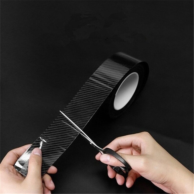 Nano Carbon Fiber Car Sticker DIY Paste Protector Strip Auto Etsy