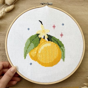 Strawberry Cross Stitch Pattern PDF – Romantic Floral Embroidery Design - Instant Download