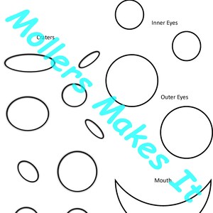 Moon Craft Template Paper Pattern for Kids, Preschool, Kindergarten ...