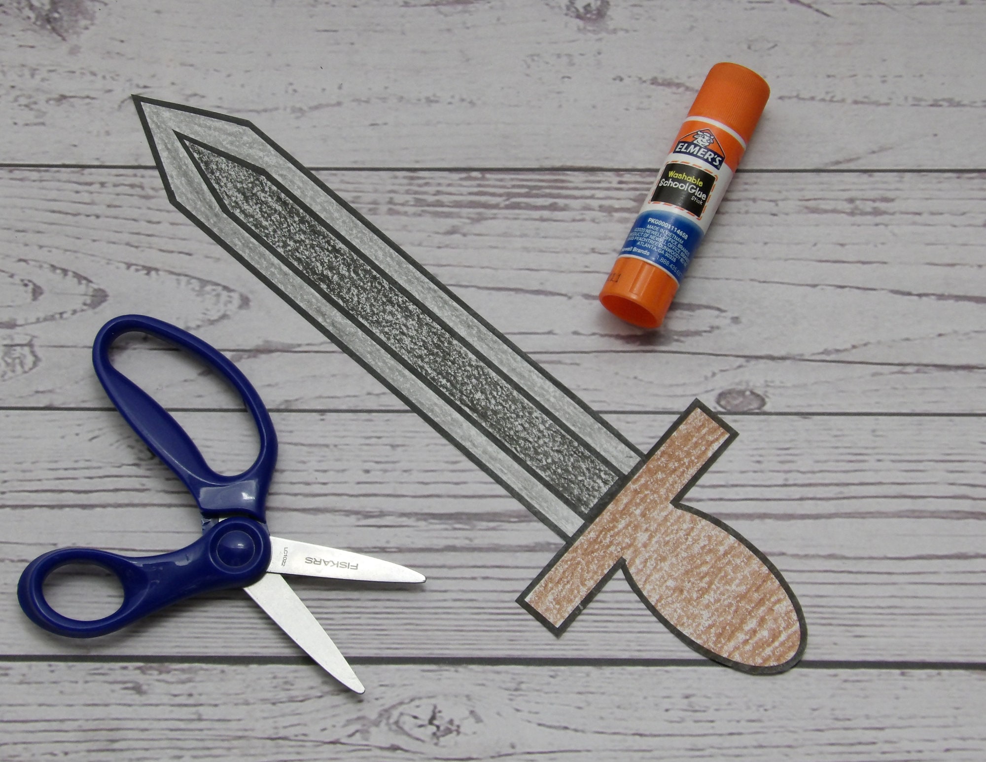 Sword Craft Template for Kids, Preschool, Kindergarten, Elementary or ...