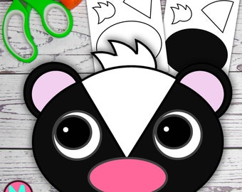 Skunk Craft Template: Cut & Glue Paper Craft (PDF)