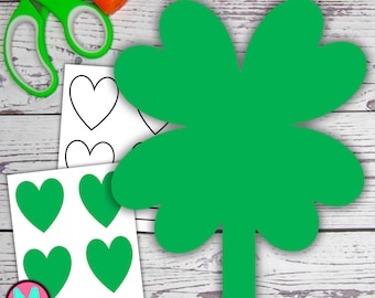 Four Leaf Clover Craft Template: St. Patrick's Day Activity (PDF)