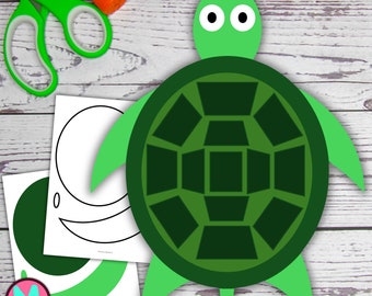 Turtle Craft Template: Cut & Glue Paper Craft (PDF)