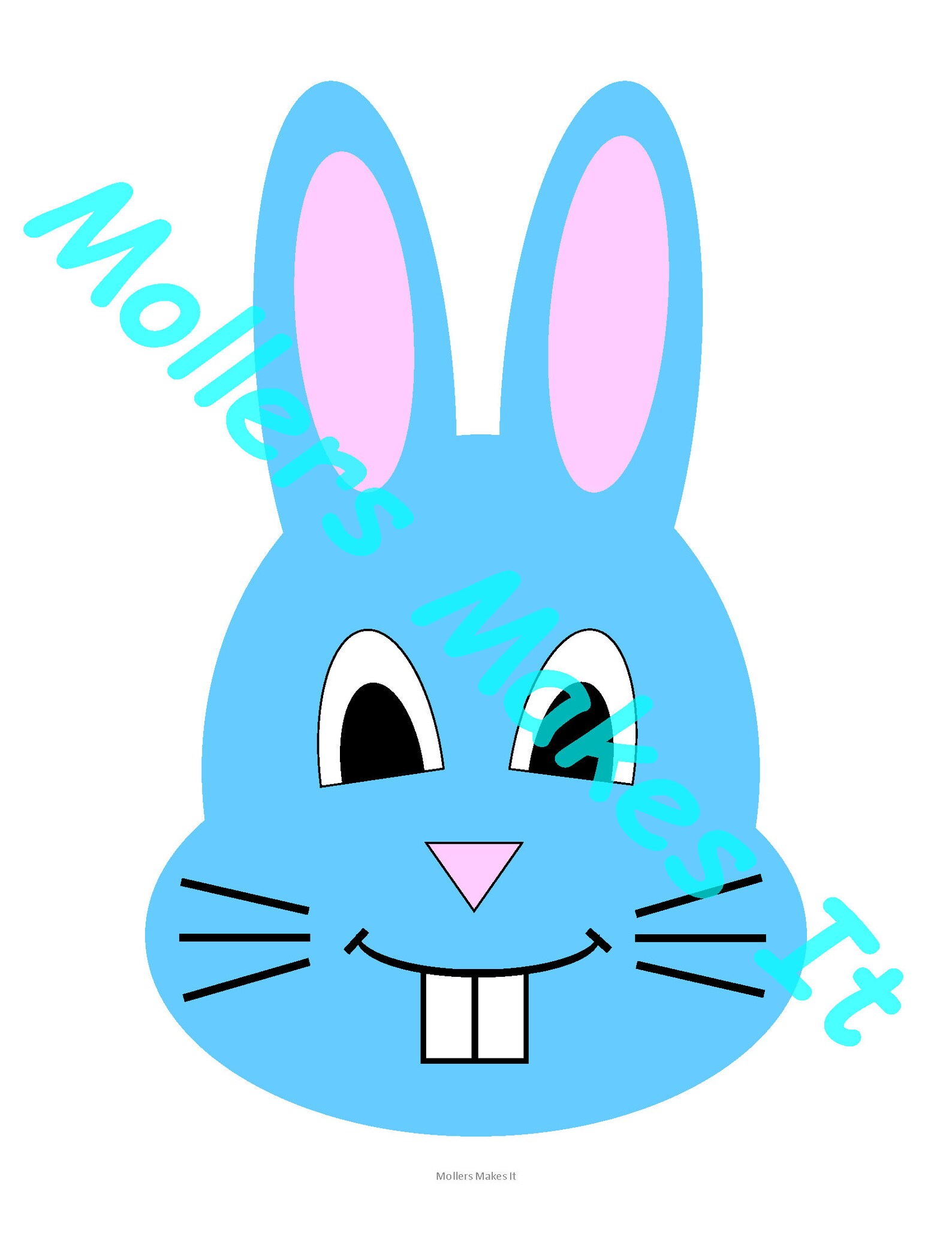 Bunny Rabbit Head Craft Template for Preschool, Kindergarten ...