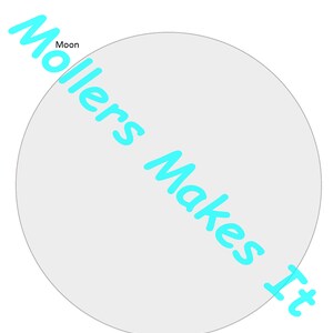 Moon Craft Template Paper Pattern for Kids, Preschool, Kindergarten ...