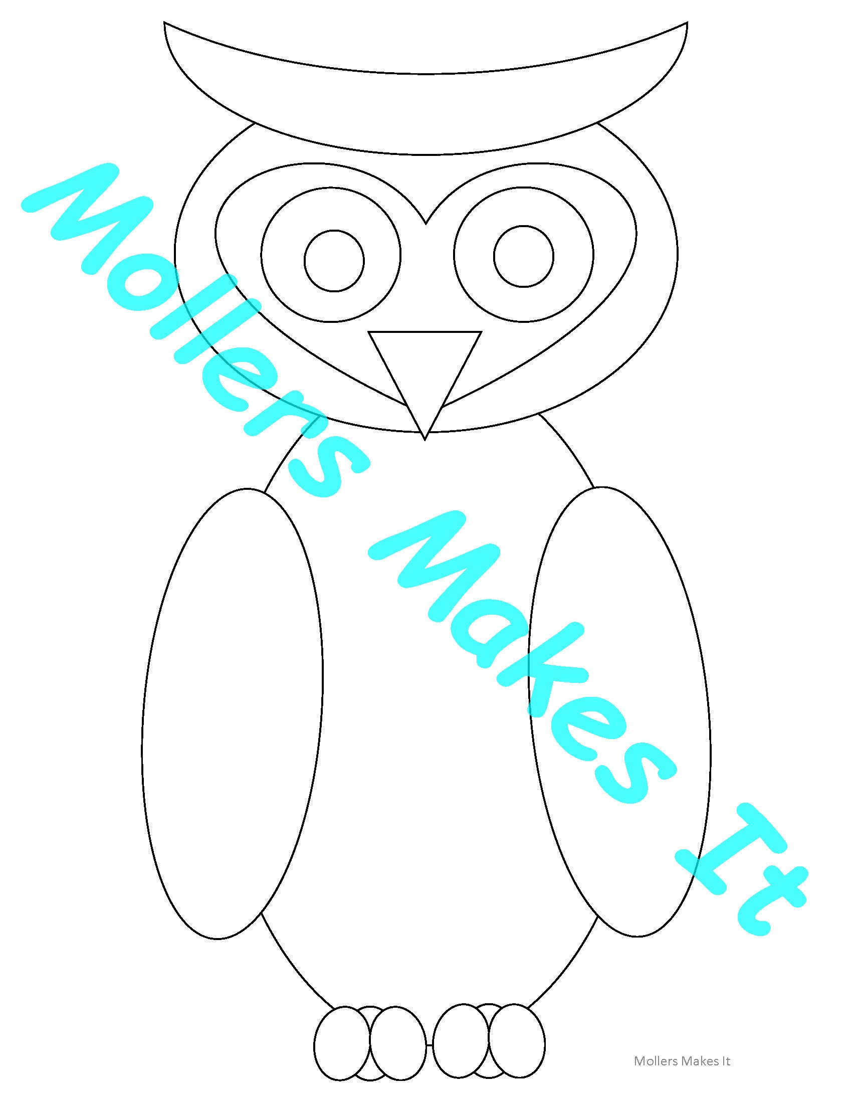 Adorable Owl Paper Craft Printable Pattern Template for Kids - Etsy