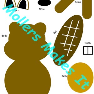 Brilliant Beaver Craft Printable Template for Preschool - Etsy