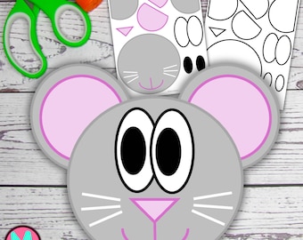 Mouse Craft Template: Preschool Cut & Glue Activity (PDF)