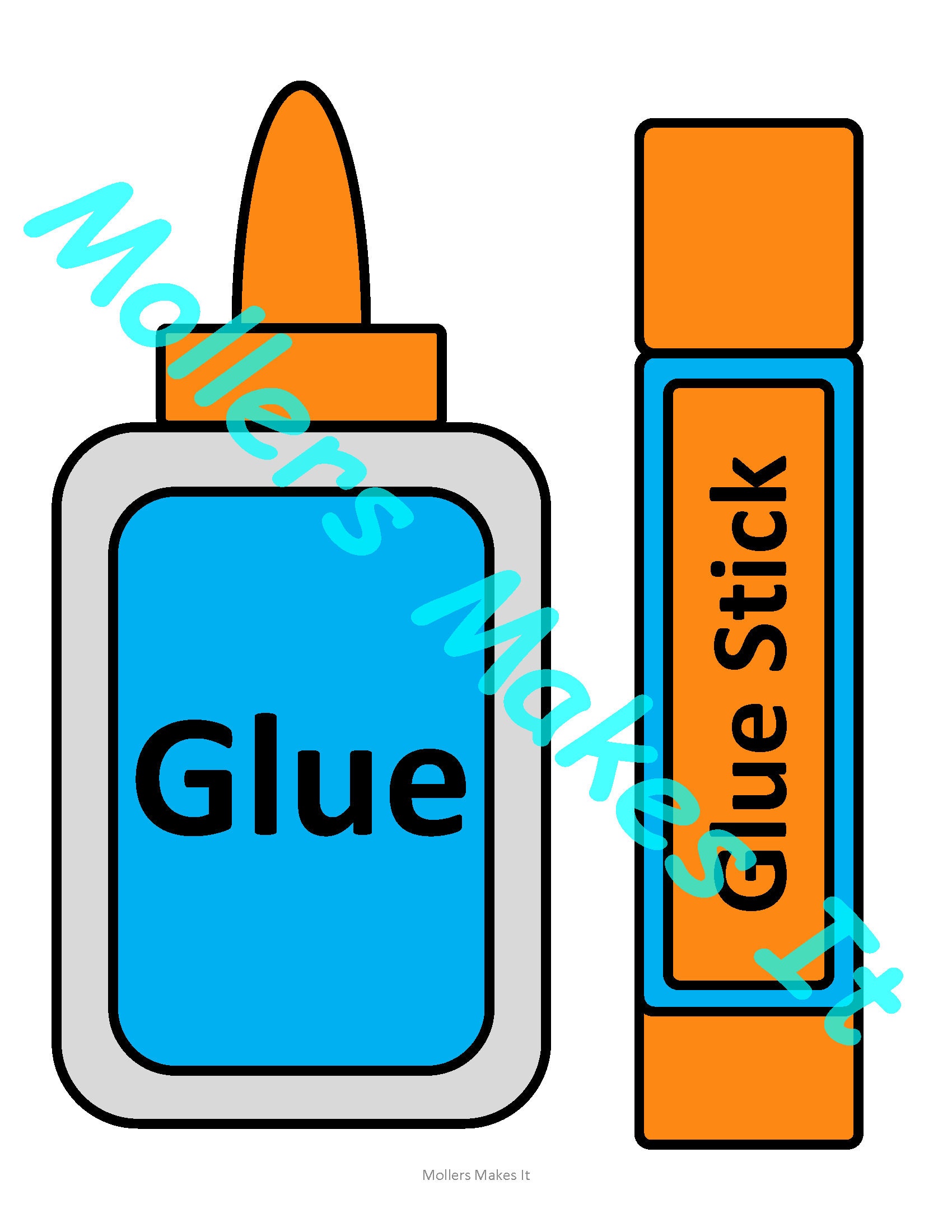 Gleeful Glue Craft Template for Kids, Preschool, Kindergarten ...