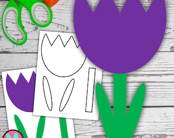 Flower Craft Template: Spring Kids Activity (Digital Download)