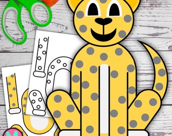 Mall för jaguarpyssel: DIY-projekt för barn (PDF)