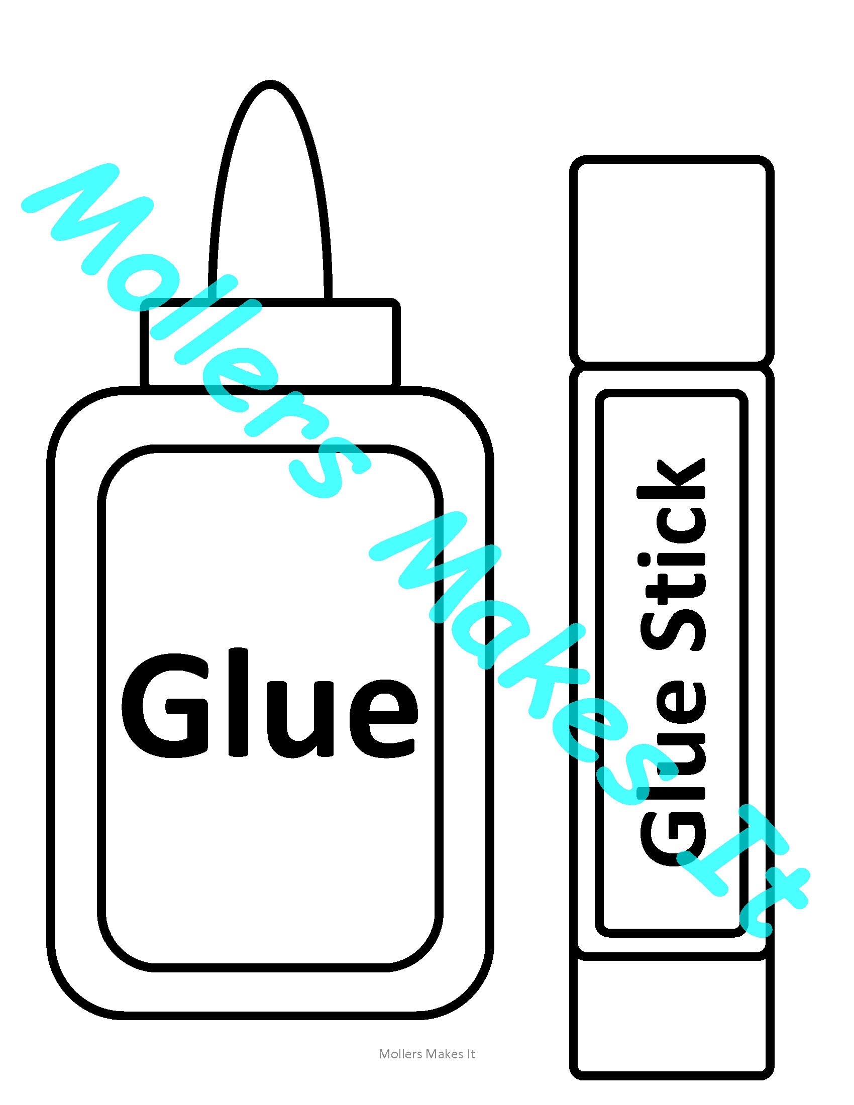 Gleeful Glue Craft Template for Kids, Preschool, Kindergarten ...