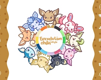 Eeveelution Chibi Style