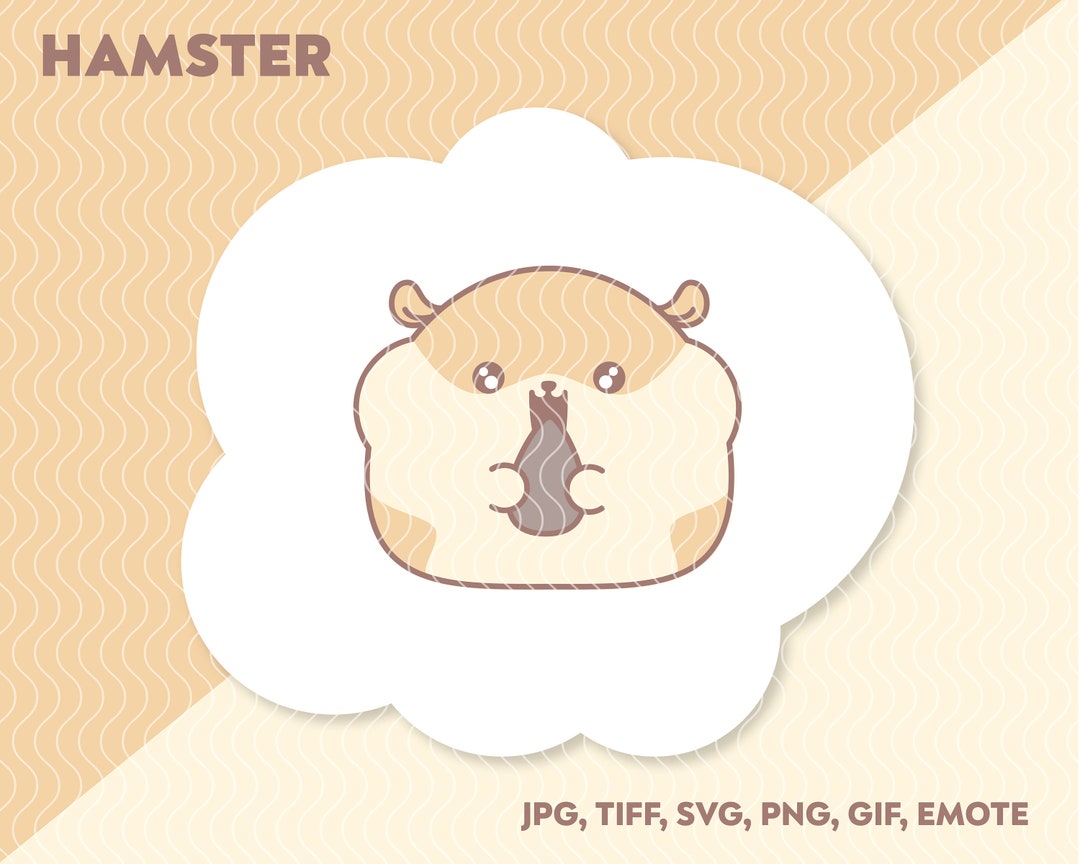 Chubby Brown Hamster cute baby kawaii chibi papercut - Etsy