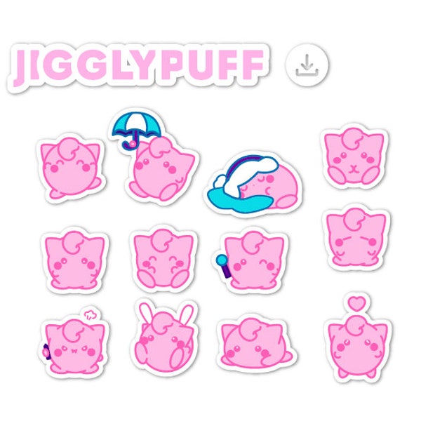 12 Pinky Puffy Jigglypuff