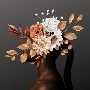 Black In Bloom Digital Art Print | African American Art | INSTANT DOWNLOAD | Wall art