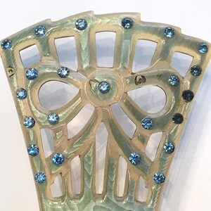 Green Celluloid Comb - Etsy display picture 3