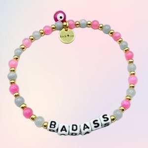 Gold Rainbow Word Bracelet